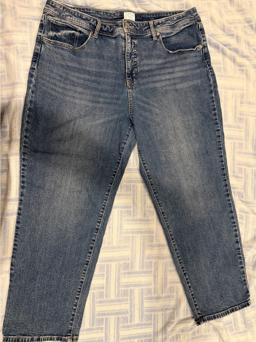 Time and Tru Women's High-Rise Blue Jeans
